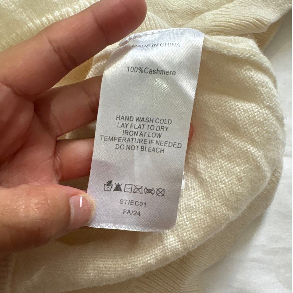 Quince Womens Small Mongolian Cashmere Tee Short Sleeve Minimalist Contemporary - Picture 5 of 8